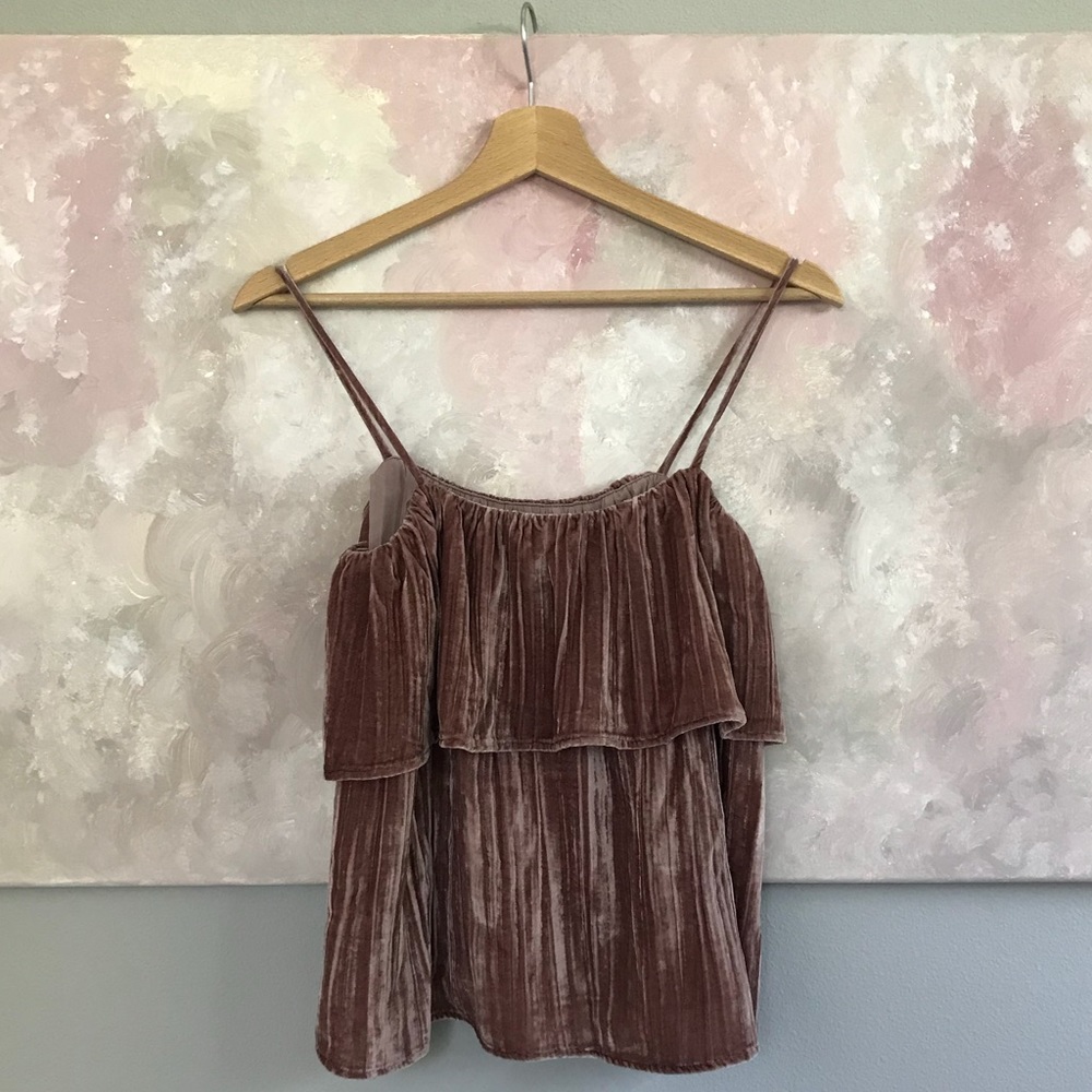 Madewell Blush Velvet Tank